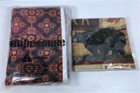 New Ambesonne Damask Fabric & Bear Throw Pillow