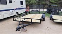 6'7"x12' drop gate trailer