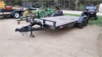 2022 Just Trailers 16'+2' trailer w/ramps