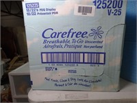Case of Carefree Pantyliners