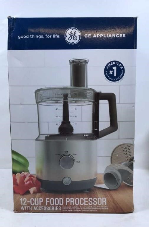 New Open Box GE Appliances 12-Cup Food Processor