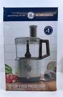 New Open Box GE Appliances 12-Cup Food Processor