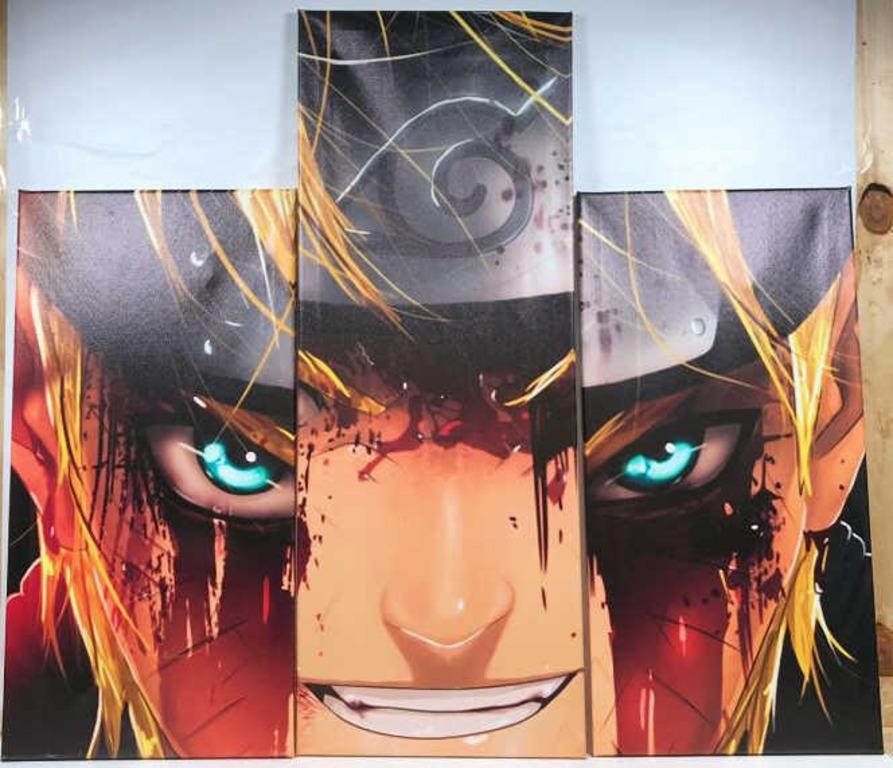 New Naruto 3 Piece Wall Art Canvases