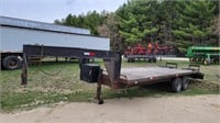 20'+5' tandem axle gooseneck trailer