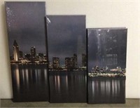 New 5 Piece Skyline Canvas
