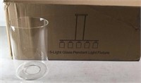 New 5-Light Glass Pendent Light Fixture