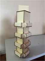 4 TIER WOODEN DISPLAY 360 ROTATING