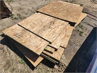 pallet of plywood, various sizes