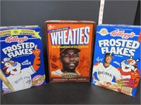 LOT OF 3 BASEBALL COLLECTORS CEREAL BOXES