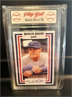 Babe Ruth Dodgers Coach Foil Back Graded 10