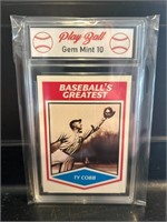 Ty Cobb Baseball Greatest Card Graded Gem Mint 10
