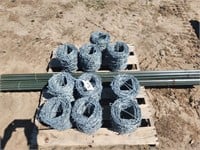 20 posts & 10 rolls wire