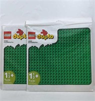 New Lot of 2 Lego Duplo Green Building Plate