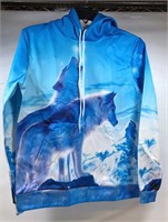 New Men’s Medium Wolf Hoodie