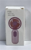 New F33 Mini Fan Pink