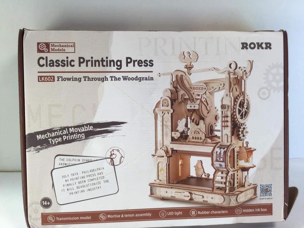 New Rokr Classic Printing Press 
303 Pieces