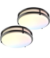 LED Flush Mount Ceiling Light Fixture - 13inch