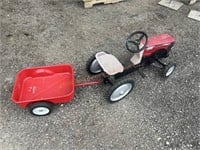 Case Magnum 340 Tractor w/ Trailer Pedal Toy