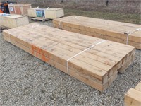 16 PCS. 6"x6"x12' HEMLOCK LUMBER POSTS