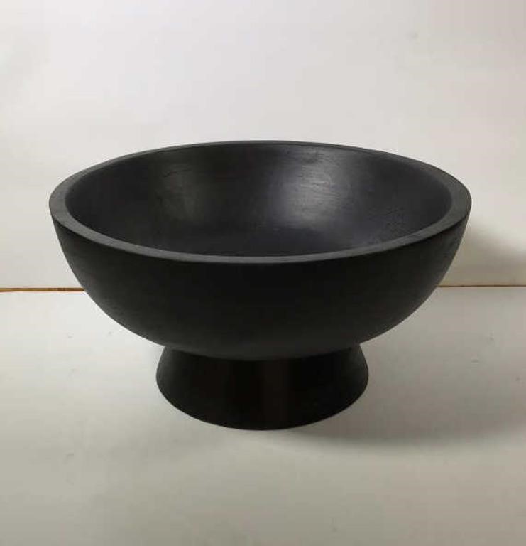 New Black Wooden Decorative Bowl