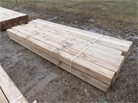 16 PCS. 6"x6"x10' HEMLOCK LUMBER POSTS