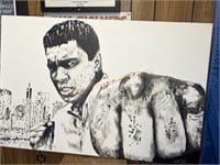 Muhammad Ali Oil Painting On Canvas