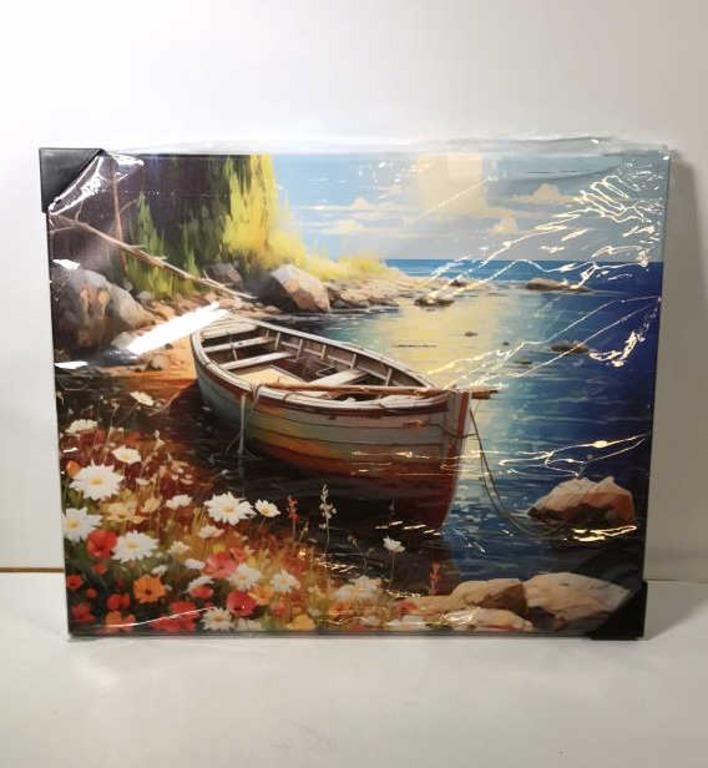 New Boat In Nature Canvas Decoration