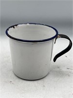 Sweden white blue enamelware mug kitchenware