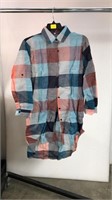 New Oversized Plaid Shirt XL