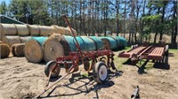 International 60 3 bottom trailer plow