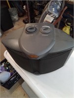 Small tabletop fan heater