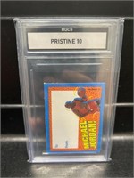 Rare Vintage Michael Jordan TAG Card Graded 10