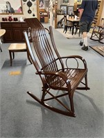 Rocker in solid cherry- steam bent with wide seat