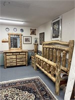Amish Western Red Cedar King size 4pc bedroom set