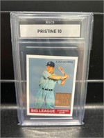 Lou Gehrig Bat Card Graded Pristine 10