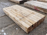 16 PCS. 6"x6"x8' HEMLOCK LUMBER POSTS