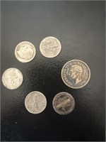 Silver lot mixed coins