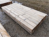 16 PCS. 6"x6"x8' HEMLOCK LUMBER POSTS