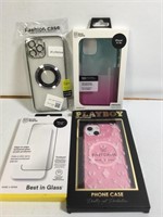 New Lot of 4 
Includes Playboy Phone Case,