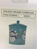New Holiday Ceramic Cookie Jar