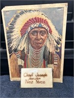 Vintage Chief Joseph Nez Perce Indian Museum Photo