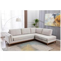 Zoy Monroe 2 Piece Fabric Chaise Sectional