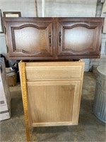Cabinet and Overhead Cupboard