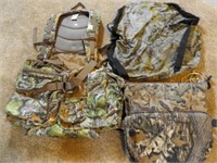 Red Head Hunting Vest w' seat & 2 cushions