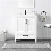 Ove Decors Lourdes 30 In. Vanity In White With