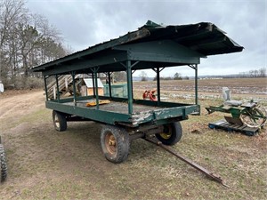 7x16' Wood Covered Wagon on JD Gear-Offsite