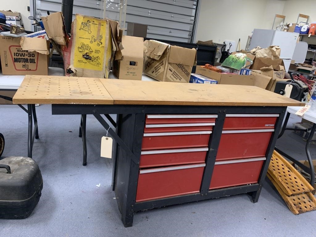 Craftsman 8-Drawer Tool Bench w/Contents