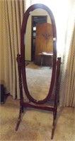 Wood Mirror on Stand 60" tall