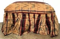 Upholstered Ottoman with Skirted Bottom