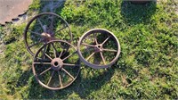 3-small steel wheels